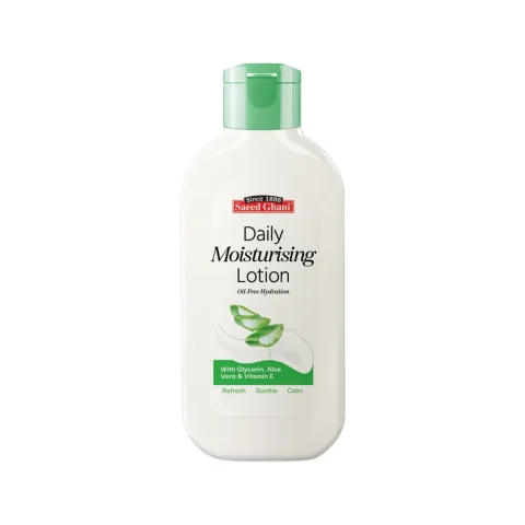 Saeed Ghani Aloe Vera Daily Moisturizing Lotion 200ml product visual for Wali Cosmetics Traders